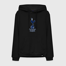 Толстовка-худи хлопковая мужская Tottenham Hotspur fc sport, цвет: черный