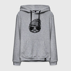 Мужская толстовка-худи Медоед в шапке и очках