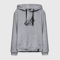 Мужская толстовка-худи Медоед стильный