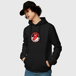 Толстовка-худи хлопковая мужская Rolling Stones established 1962, цвет: черный — фото 2