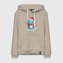 Мужская толстовка-худи Милый дракончик 2024