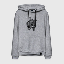 Мужская толстовка-худи Зебра хипстер