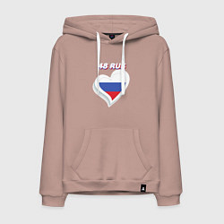 Мужская толстовка-худи 48 регион Липецкая область