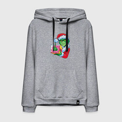 Мужская толстовка-худи Гринч без подарка