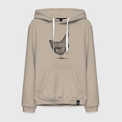 Мужская толстовка-худи Курица