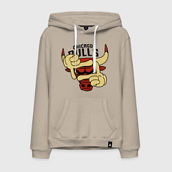 Мужская толстовка-худи Bulls logo with hands