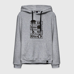 Мужская толстовка-худи Есть спать пилон