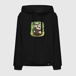 Мужская толстовка-худи Влюбленные мультяшные панды