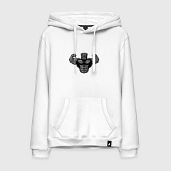 Мужская толстовка-худи Накаченный ротвейлер