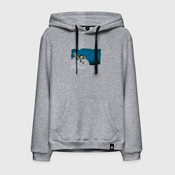 Толстовка-худи хлопковая мужская Depeche Mode - World violation tour 90, цвет: меланж