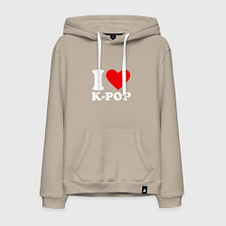 Мужская толстовка-худи Я люблю k-pop