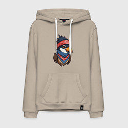 Мужская толстовка-худи Птица в бандане в стиле Хип-хоп