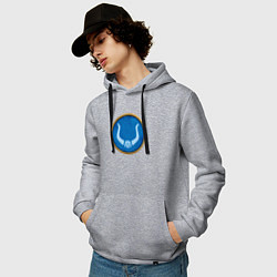 Толстовка-худи хлопковая мужская Роксоланы Rome: Total War, цвет: меланж — фото 2