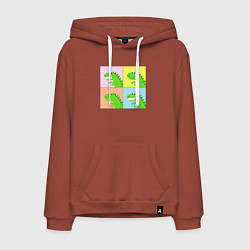 Мужская толстовка-худи Дракончики в стиле поп-арт комикса