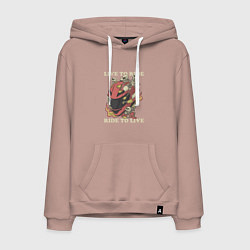 Мужская толстовка-худи Жить чтобы ездить ездить чтобы жить