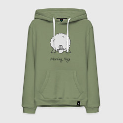 Мужская толстовка-худи Утро и йога