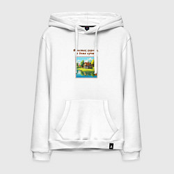 Мужская толстовка-худи В гостях хорошо, а дома лучше