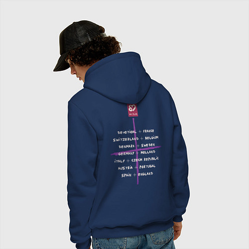 Мужская толстовка-худи Depeche Mode - Sofad devotional / Тёмно-синий – фото 4