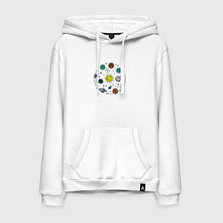 Мужская толстовка-худи Вокруг солнца за 365 дней