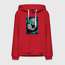 Мужская толстовка-худи Магическая битва Сатору Годзё пурпурный