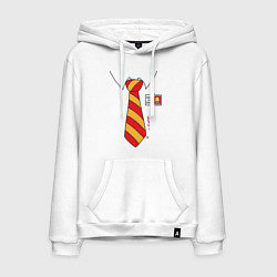 Толстовка-худи хлопковая мужская Костюм Гомера, цвет: белый