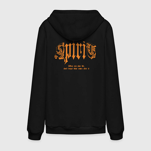 Мужская толстовка-худи Тату черепа индейца / Черный – фото 2