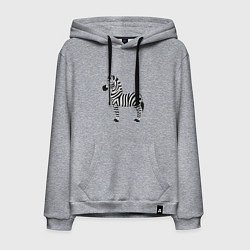 Мужская толстовка-худи Хорошая веселая зебра