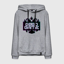 Мужская толстовка-худи Надпись на фоне герба Российской Федерации - good