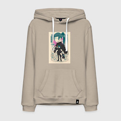 Мужская толстовка-худи Магическая битва Маки Дзэнин маг