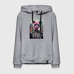 Мужская толстовка-худи Модная кошечка из Нью-Йорка