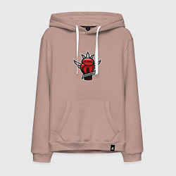 Мужская толстовка-худи Бокс король