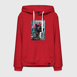 Мужская толстовка-худи Dude panther - punks not dead