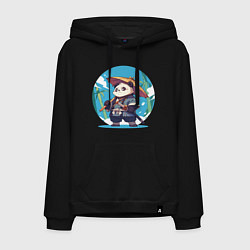 Мужская толстовка-худи Самурай панда