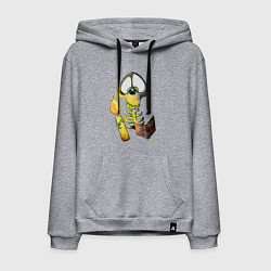 Мужская толстовка-худи Скелет ученый