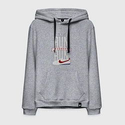 Толстовка-худи хлопковая мужская Forrest Gump - run Forrest run, цвет: меланж