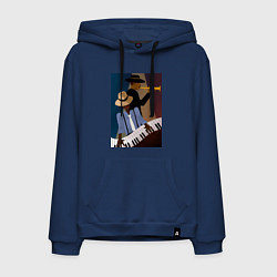 Мужская толстовка-худи Музыкант джаз