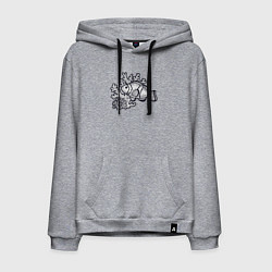 Мужская толстовка-худи Рыбка и кораллы