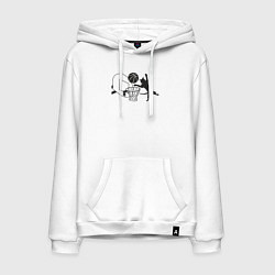 Мужская толстовка-худи Баскетбольный кот