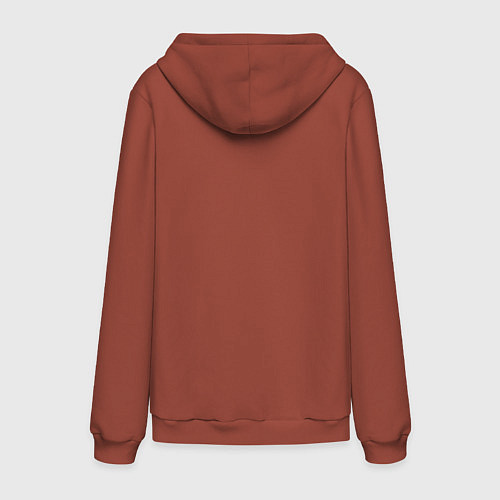 Мужская толстовка-худи Мартышка и банан / Кирпичный – фото 2