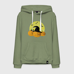 Мужская толстовка-худи Зловещие тыквы