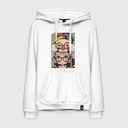 Мужская толстовка-худи Клоун с девочкой арт