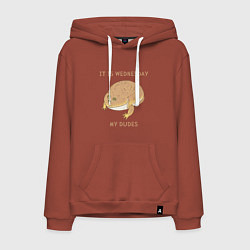 Мужская толстовка-худи Жаба из мема среда мои чуваки