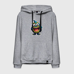 Мужская толстовка-худи Веселый зубастый монстрик