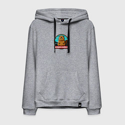 Мужская толстовка-худи Бобер и надпись