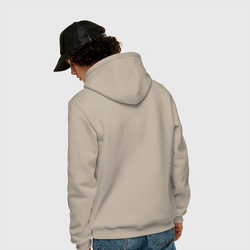 Мужская толстовка-худи Eminem - slim shady sticker / Миндальный – фото 4