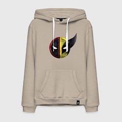 Мужская толстовка-худи Лого - Дэдпул и Росомаха