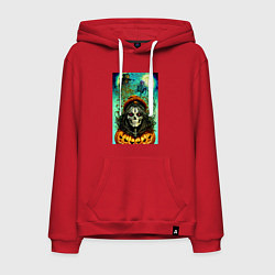 Мужская толстовка-худи Скелет ведьмы - хэллоуин