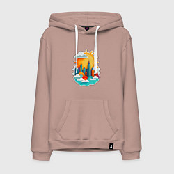 Мужская толстовка-худи Город Солнца