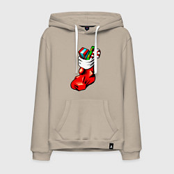 Мужская толстовка-худи Рождественский чулок