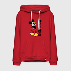 Мужская толстовка-худи Микки Маус и надпись